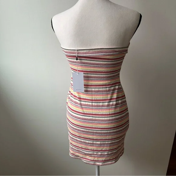 New with Tags! Lovers + Friends Lorraine Mini Dress Multi Striped Size Small - Picture 9 of 13